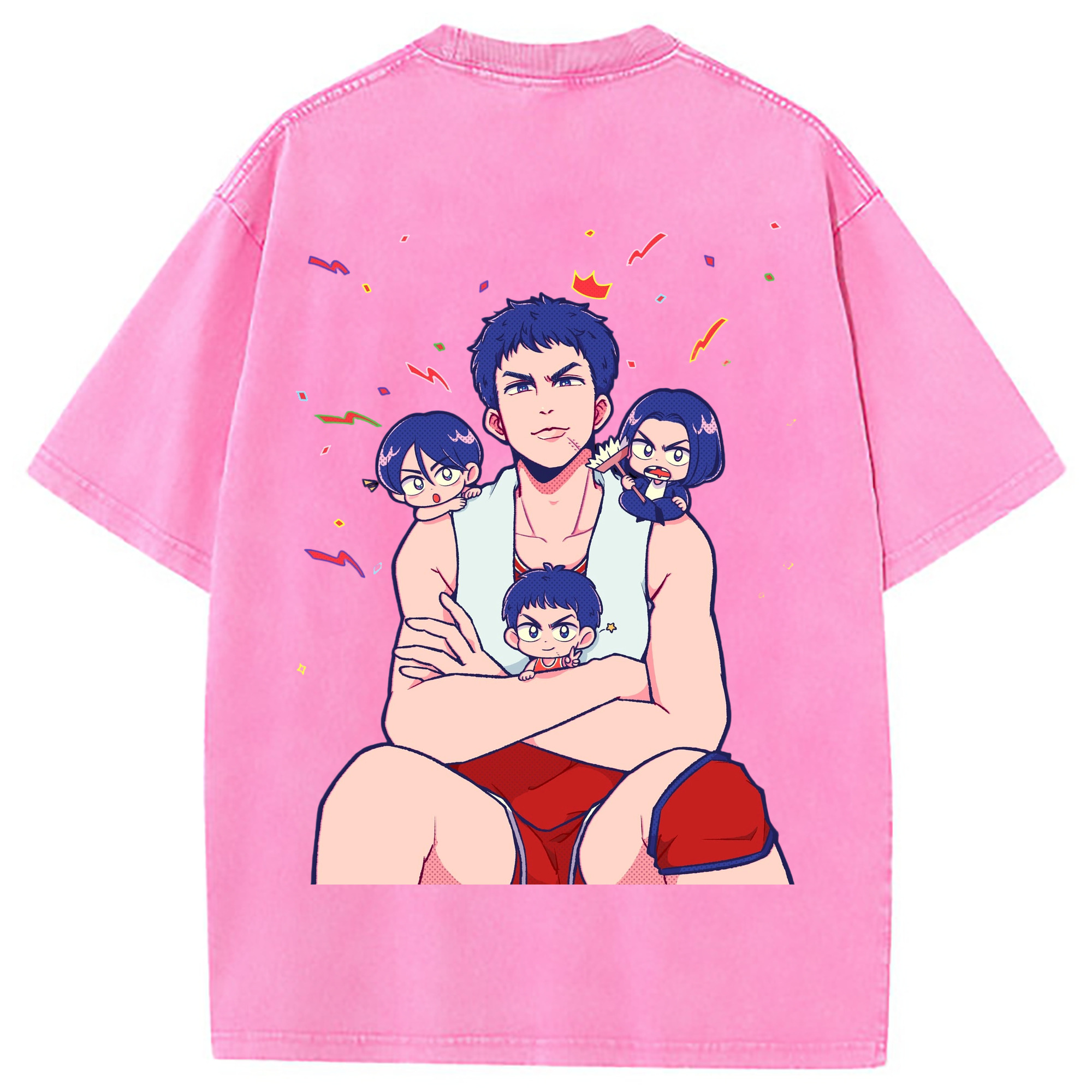 （画像用） SLAM DUNK／スラムダンク 綿100% ヴィンテージ風 半袖Tシャツ（背面プリント）